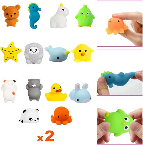 Buy DINESIL 28 Packs Valentine Mochi Squishy Toys Filled Hearts with ...