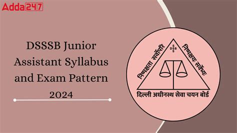 DSSSB Junior Assistant Syllabus 2024, Subject-Wise Grade 4 Syllabus