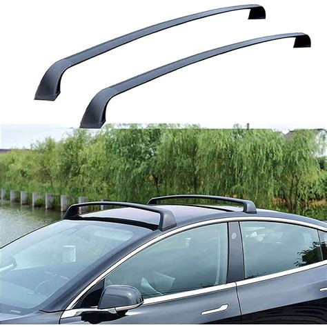 Buy 2Pcs Car Roof Rack Rail Cross Bars for Tesla Model 3 2017-2021 ...