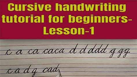 Image result for Cursive Writing Tutorial