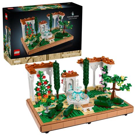 LEGO Icons Fountain Garden Home and Office Decor, Building Set for ...