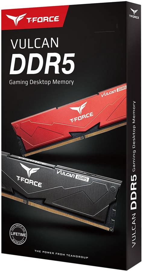 Team T-Force Vulcan 32GB (2 x 16GB) 288-Pin PC RAM DDR5 6000 (PC5 48000 ...