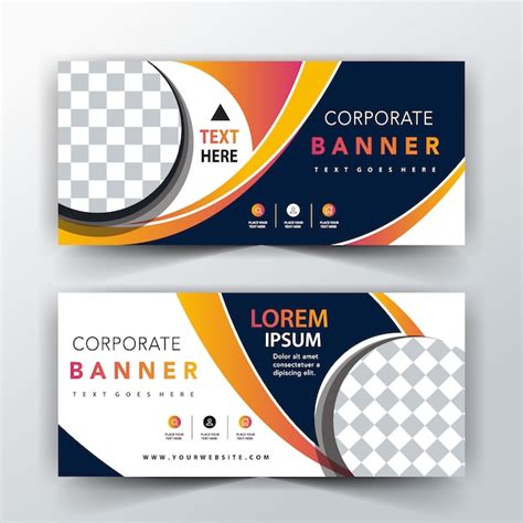 Blue swirl illustration banners | Free Vector