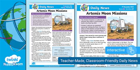 Artemis Moon Missions | News for Kids (teacher made)