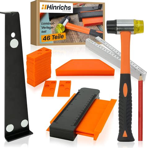 Hinrichs Laminate Flooring Tools - 46-Piece Complete Set - Floor Laying ...