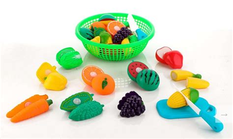 Buy Fratelli Play Food Realistic Sliceable Fruits & Vegetables with ...