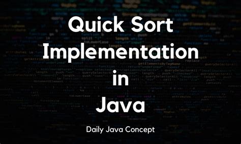 Image result for Quick Sort Algorithm for Java Words