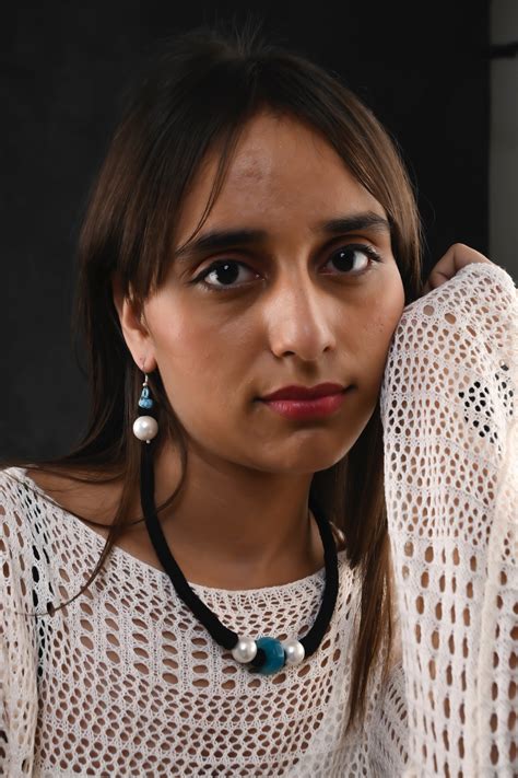 Pearl and Azure Blue Stone Necklace Set(Black Thread) – Totapari