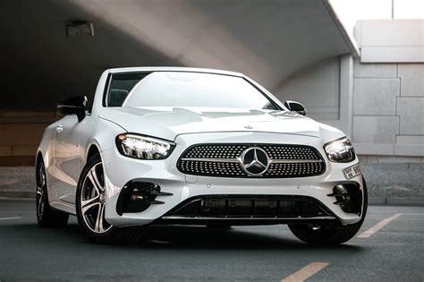 Rent Mercedes E450 Convertible White in Dubai - Convertible - Octane.Rent