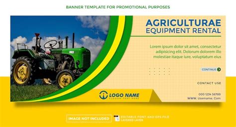Modèle de bannière de thème agricole | Vecteur Premium