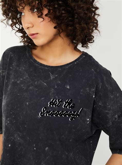 Buy Women Mickey Mouse Applique Lounge T-shirt Online at just Rs. 499.0 ...