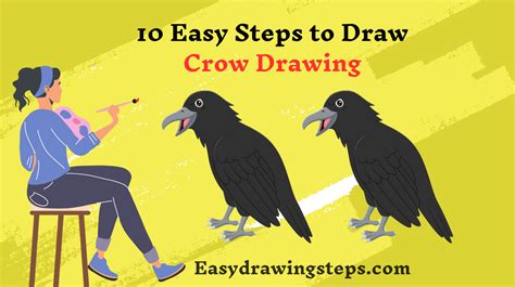 Image result for Crow Drawing Tutorial