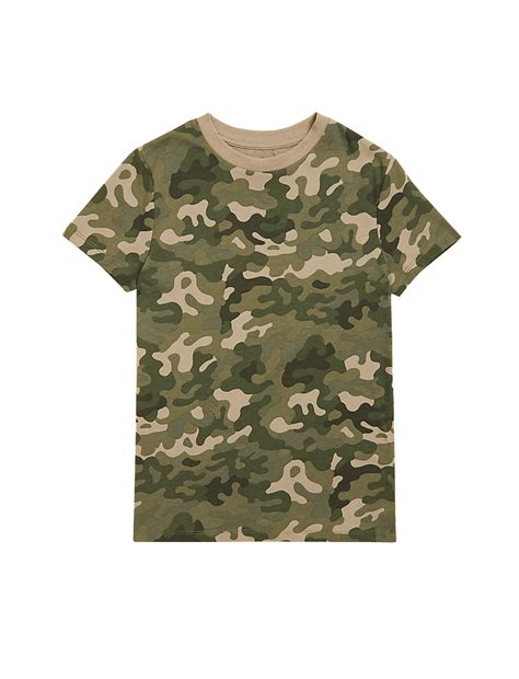 Buy Pure Cotton Camouflage T-Shirt at Marks & Spencer