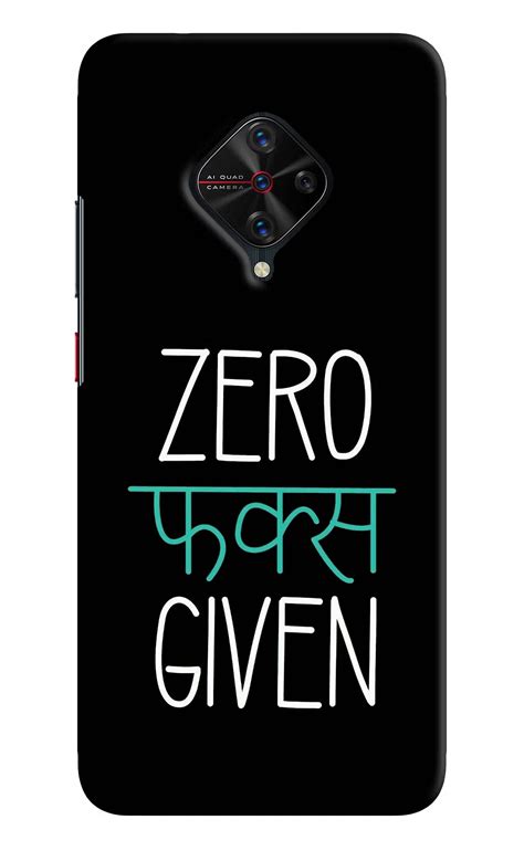 Save Big: Get the Zero Fucks Given Vivo S1 Pro Back Cover - Shop Now ...