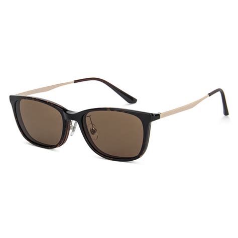 Brown Tortoise Matte Gold Brown Full Rim Square Lenskart Air Clip on LA ...