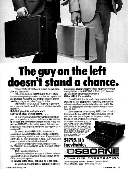 First Portable Computer 的图像结果