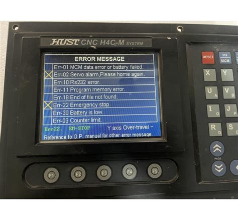 Hust CNC H4C-M System Control Panel - Standard CNC Mill Controller (H4C ...