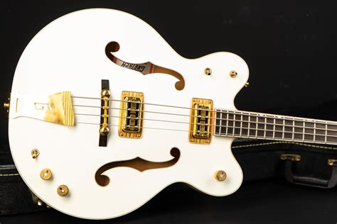 2007 Gretsch G6136LSB White Falcon Bass – GuitarPoint