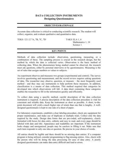 Image result for Data Collection Instruments