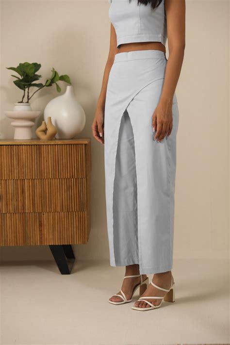 Side Drape Pant for Women Made From Organic Cotton