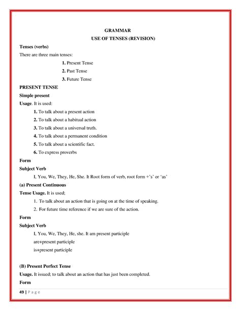 Grammar - GRAMMAR USE OF TENSES (REVISION) Tenses (verbs) There are ...