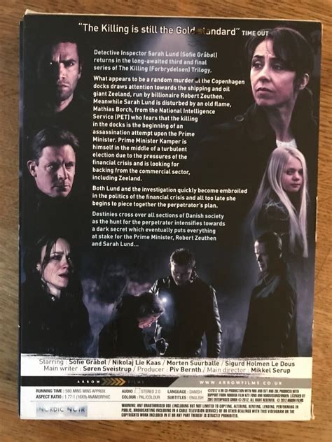 The Killing: Season 3 DVD (2012) Sofie Gråbøl 3 discs Like New ...