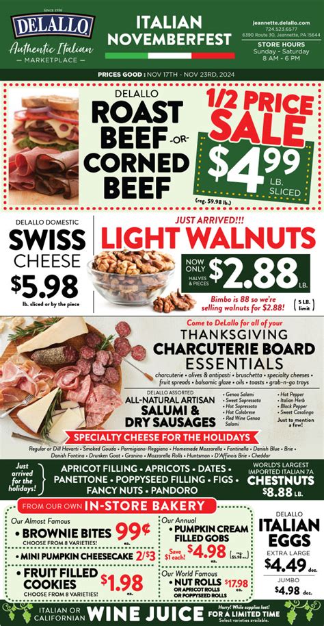 Weekly Italian Marketplace Ad Page 2 - DeLallo Italian Marketplace