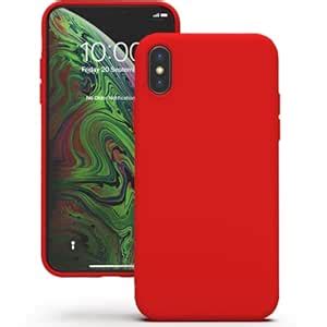 YATWIN Silicone Back Case for iPhone X/XS, Soft-Touch Phone Back Cover ...