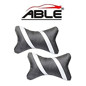 Able Classic Cross Neckrest Necksupporters Pillow Black and Silver for ...