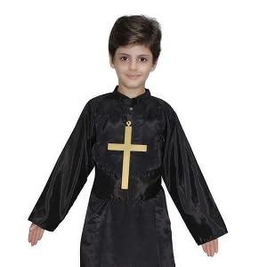 Buy Kaku Fancy Dresses Black Priest Costume For Kids, Catholic Father ...