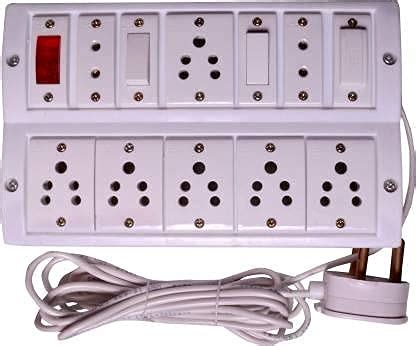 Buy 8 Anchor Socket (5 Amp) with Fuse and Indicator with 6 Amp Plug 8 ...