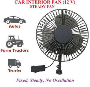 Atoray 12 Volt 6" Fan for Car, Truck,Auto, Caravan, Buses X-2526 Car ...