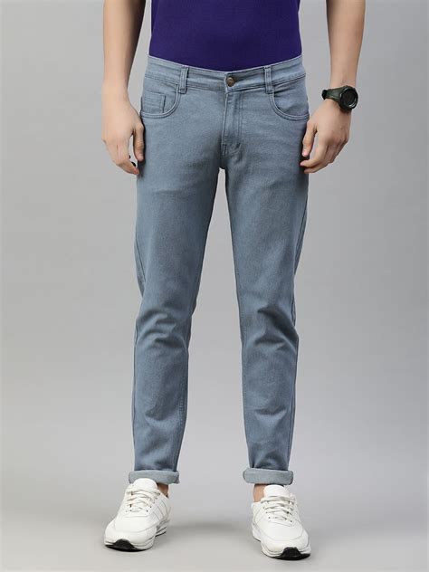 Urbano Fashion Men Grey Slim Fit Stretchable Jeans - Price History