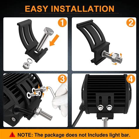 NAOEVO Mounting Brackets for LED Pods Universal Brackets India | Ubuy