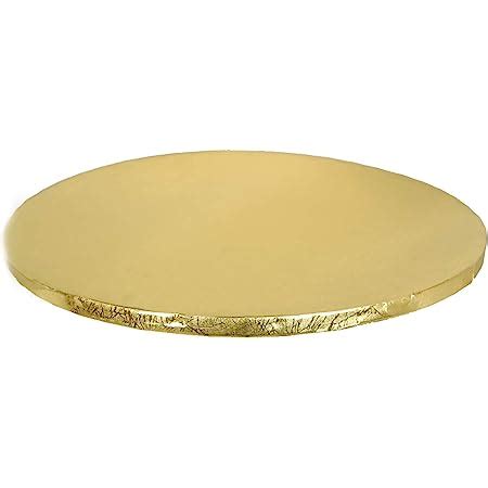 Bakerelation Gold Round Drum Cake Board Cake Base - 8,10,12 inch, Pack ...