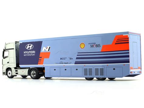 2019 Mercedes-Benz Actros MP4 Hyundai Transporter 1:43 IXO diecast ...