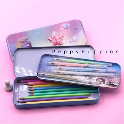 Star Metal Pencil Box – Peppy Poppins