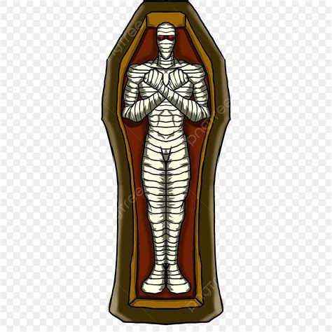 Mummia Nella Bara Immagine Clipart, Bara, Nastro Di Stoffa Lungo, Mummy ...