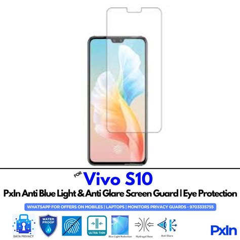 Anti Blue Light and Anti Glare Screen Guard for Vivo S10 Mobile | Pxin