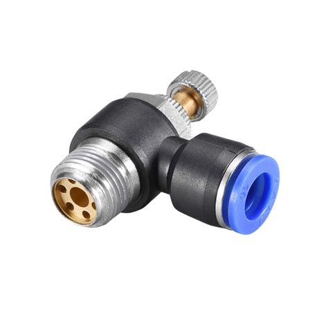 uxcell Elbow Air Flow Control Valve 10mm or 25/64" OD x 3/8" G Male ...
