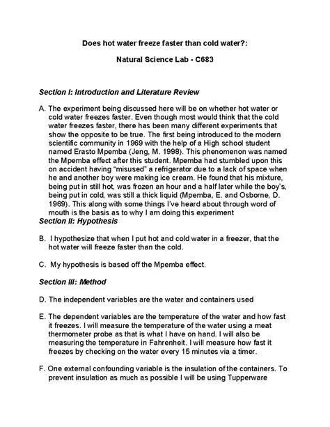 Does Hot Water or Cold Water Freeze Faster? - Does hot water freeze faster than cold water ...