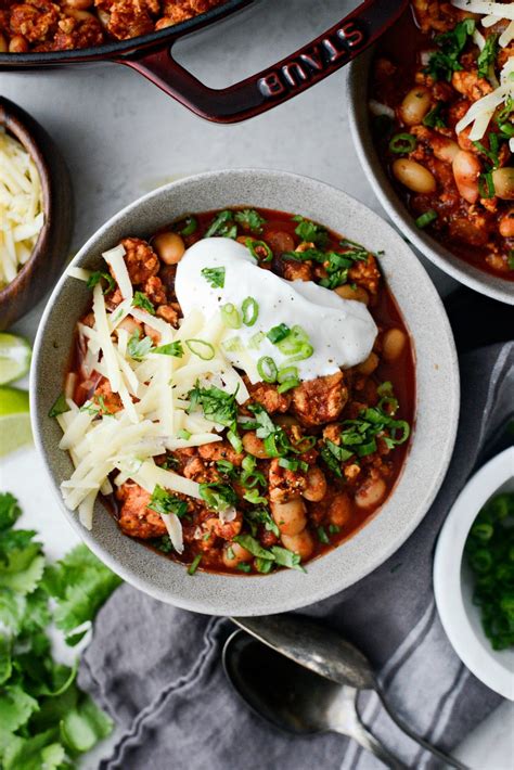 Chipotle White Bean Turkey Chili - Simply Scratch