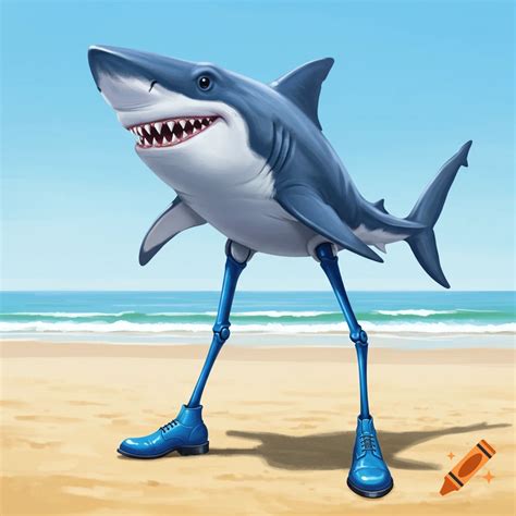 Humorous illustration of a shark in a suit with a disappointed ...