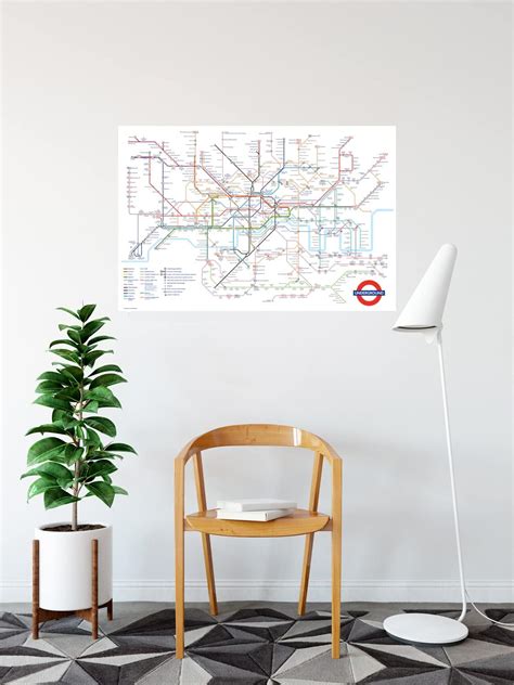 buyartforless London Underground Transit Map 36x24 India | Ubuy