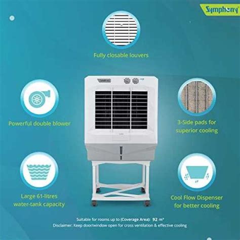 Symphony Jumbo 65DB Air Cooler (with Trolley) Price in India, Specs ...
