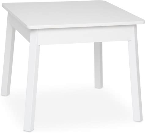 Amazon.com: Pozbee White Round Kids Table, Dining Table for Children 2 ...