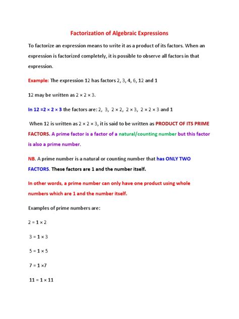 Math Factorization Algebra 的图像结果