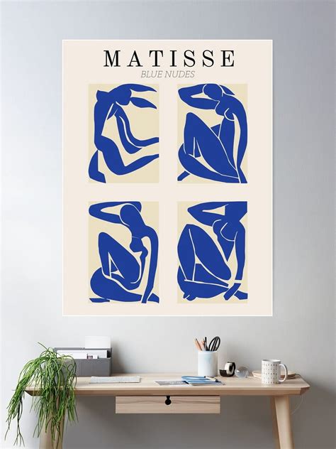 Miluva Henri Matisse - Blue Nudes - Papiers DÃ£©CoupÃ£©S Poster Wall Art, Modern Wall Decor For ...