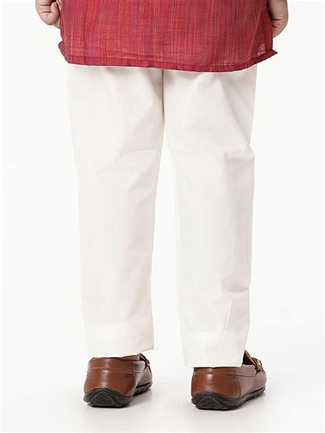 Boys Cotton Cream Pyjama Pant