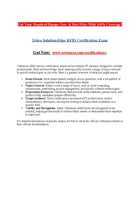 Zebra Solutions Edge RFID Certification Exam - Get Your Required Dumps ...